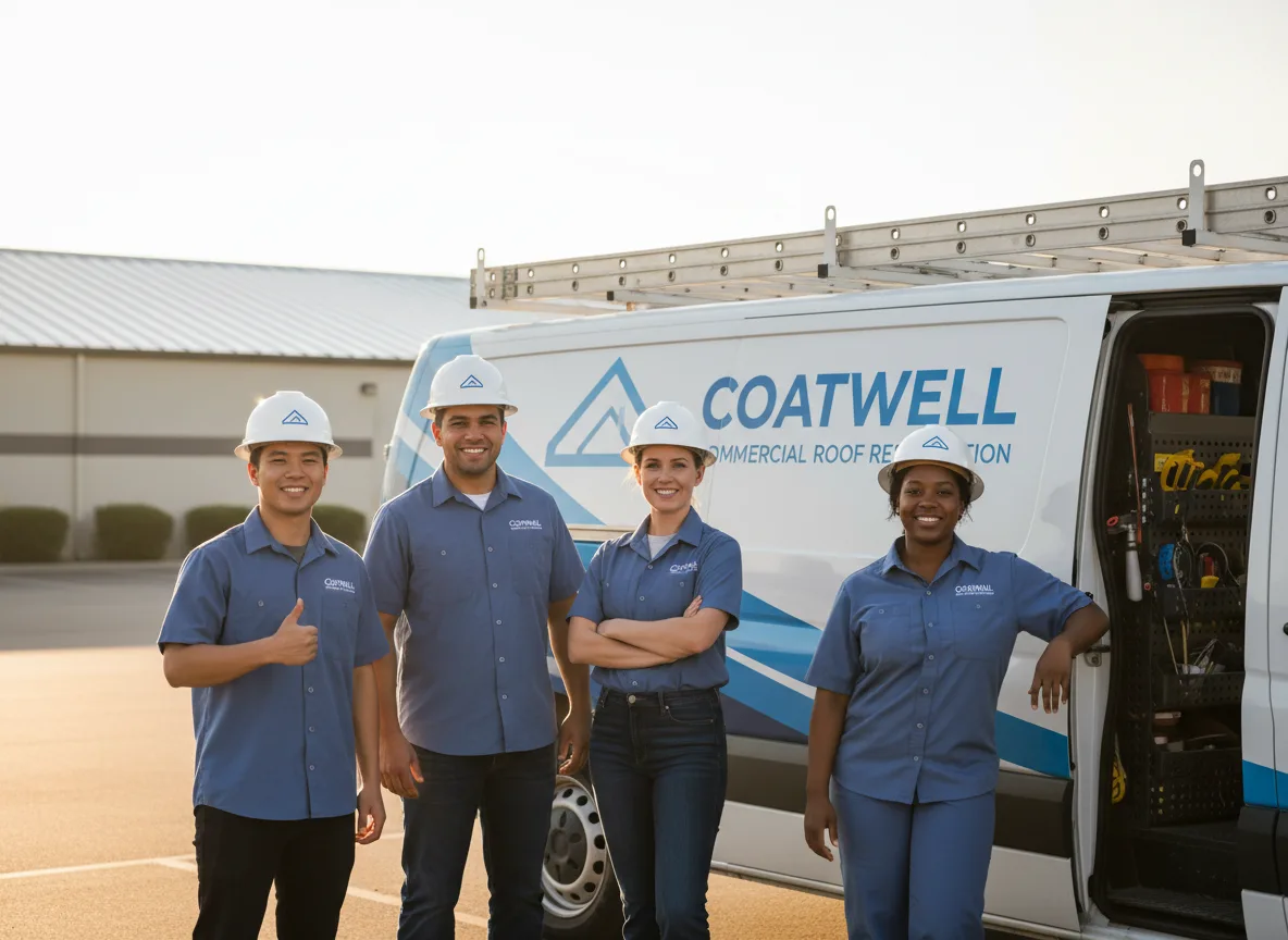 Commercial roof coating company in Elliott, IL